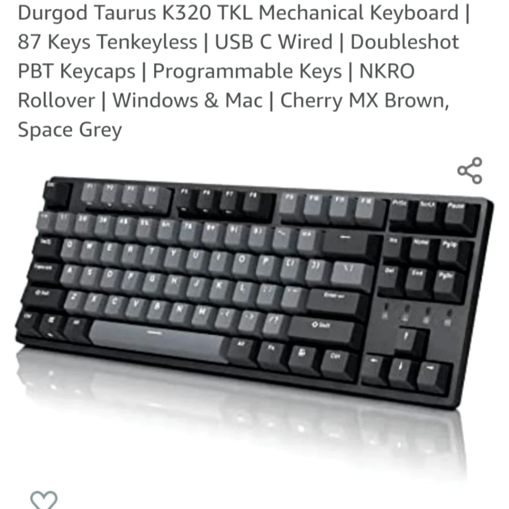 Durgod Taurus K320 TKL Mechanical Keyboard D4:8:622